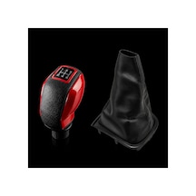 Renault Megane 3 Fluence Siyah Çerçeveli Vites Körüğü Ve Red Model Vites Topuzu 969356864r