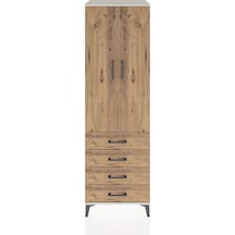Hyperion Dolap 3 Raflı 4 Çekmeceli 2 Kapaklı 60x44x195 Aytaşı... Aytaşı