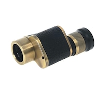 Baıgısh - 6x24 Askeri Tarzi Pirinç Ve Deri Kaplamalı, Deri Çantalı Monocular Dürbün Sarı Çok Renkli