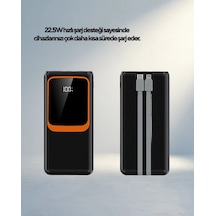 Dijital Ekranlı Hızlı Şarj Powerbank 20000 Mah Çoklu Kablo