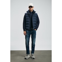 Lufian Erkek Lukas Spor Slim Fit Jean Pantolon 112200231 Mavi Mavi