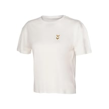 Hummel Sajar S/s 912340-7459 Krem Kadın T-shirt Krem