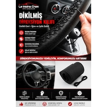 Mercedes-benz Vito Select Siyah Deri Direksiyon Kılıfı Dikmeli Delikli İğne İplikli Kokusuz