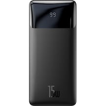 Baseus Bipow Overseas Edition Dijital Ekranlı 15 W 10000 mAh Powerbank Siyah