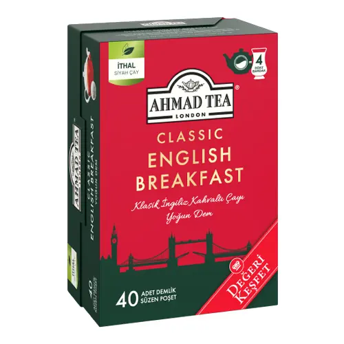 Ahmad Tea Classic English Breakfast Klasik Kahvaltı Çayı 40'lı
