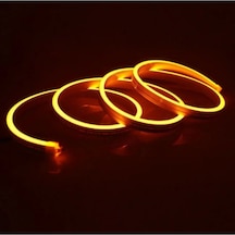 Elektrikhouse 5 Metre 12 Volt Neon Led Amber Işık 6x12 Mm 5 Metre Turuncu