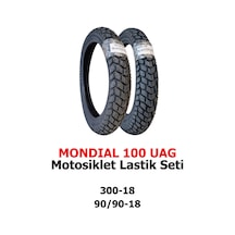 Mondial 100 Uag Motosiklet Lastik Seti 300-18 Tt Ve 90/90-18 Tt