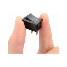 2 Pin Siyah Anahtar Switch Mini Buton Kcd1 Plastik Açma Kapama On / Off