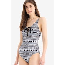 Defacto Regular Fit Etnik Desenli Mayo-fall İn Love T3656az25smbk81 Siyah