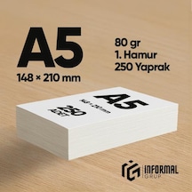 İnformal Fotokopi Kağıdı Premium Kalite A5 80 Gr 250 Yaprak