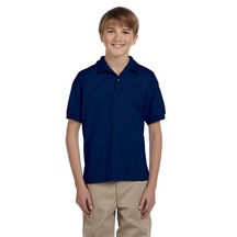 Tezzgelsin Erkek Çocuk Polo Yaka Kısa Kol Okul T-shirt Lacivert