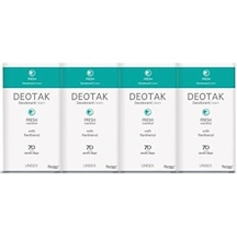 Deotak Fresh Unisex Krem Deodorant 4 x 35 ML