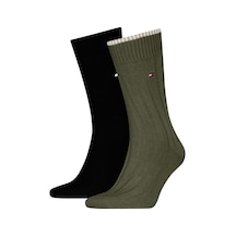 Tommy Hilfiger Th Men Sock 2p Struc Erkek Yeşil Çorap - S701236317 Yeşil