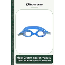 Özel Üretim Gözlük Yüzücü 2662 D.blue Görüş Koruma Mavi