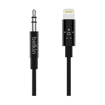 0,9 M Lightning Konnektörlü 3,5 Mm Ses Kablosu Aux Adaptör/ 13/13 Mini, 13 Pro/13pro Max, 12, 11, Xs, Xr, X Ve Daha Fazlası İçin Mfi Sertifikalı Lightning-aux Kablosu Siyah