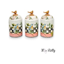 Miss Betty Paradise Büyük Porselen Baharat Takımı 3'lü Diğer