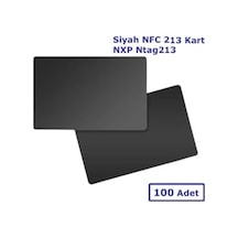 Dijital Kartvizit için Siyah NFC 213 Kart NXP Ntag213 [100 adet]