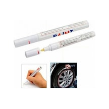 Araç Oto Lastik Yazma Kalemi Beyaz Renk Lastik Yazı Boyama  Kalem