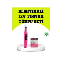 Elektrikli Manikür Pedikür Törpü Seti 6 Başlıklı Mh-hs7602-9344