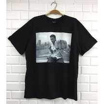 Unisex Siyah Muhammed Ali Baskılı Tshirt SIYAH Unisex Siyah Muhammed Ali Baskılı Tshirt SIYAH
