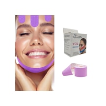 Beauty Tape Yüz Yogası İçin Face Tape Yüz Germe Bandı Mor Renk