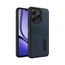 Realme Note 50 4g Kılıf Sara Kartvizitli Deri Kılıf - Lacivert Bz8683140846794