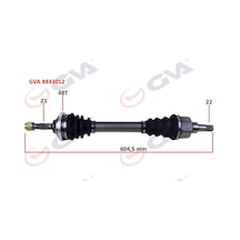 Gva 4443012 - Komple Aks Sol Peugeot 206 1.6i 98-06 Tu5 Abs Li 4