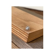 925 Ayar Gümüş Zirkon Taşlı Kalp Kıkırdak Helix Tragus Piercingi Gümüş Piercing