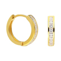 Halka Küpe 718875 Gold Gümüş