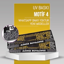 Motif 4 Plakalık, 2 Adet Premium Uv Baskı, Plakalıkhane