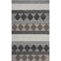 Eko Halı Jade Jd 01 Grey Naturel Kazak Örgü Desenli El Dokuma Örgü Halı - 170X240