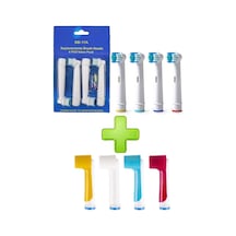 Oral B Diş Fırçasına Uyumlu 4lu Yedek Başlık ve 4 Adet Renkli Kor