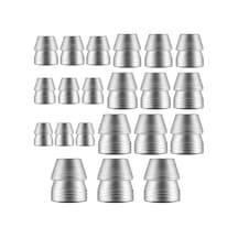 Güvenli Yuvarlak Saplı Takozlar Çekiç Kolu Ayırma Kama Balta El Metal Kama Yuvarlak Çelik Balta Pençesi Çekiç Kızak İçin, Mauls Sap Kama Kiti 21 Adet, 0,31/0,39/0,43/0,51/0,63/0,71/0,75 İnç