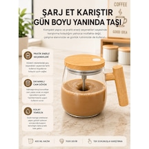 Zenvia Usb Şarjlı Akıllı Karıştırıcı Kupa Isıtma Altlıklı, Ip6 Su Geçirmez Yeni Nesil Znv2026 Çok Renkli