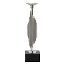 Vitale Silver Dekoratif Şamdan 10 10 39 Cm Çok Renkli