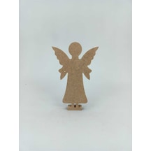 Na Neşeli Ahşap 25 Cm Ahşap Melek Figürü.dik Durabilir.masa Dekoru.yılbaşı Dekoru.ahşap Boyama. Model Neseliemelek123482