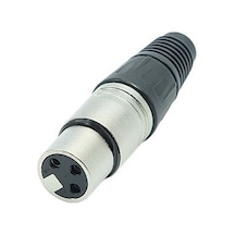 Canon 3 Pin Metal Dişi Jack Fiş