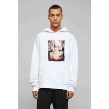 Anime Tokyo Ghoul Anteiku Baskılı Beyaz Erkek Örme Kapşonlu Sweat (531036000)