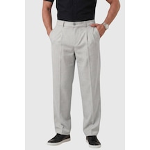 Rizzup Taş Baggy Fit Pileli Kumaş Pantolon Likralı, Beli Lastikli Rahat Kesim Erkek Pantolon 2600920