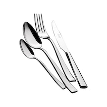 Salvinelli Time 87 Parça Paslanmaz Çelik Çatal Kaşık Takımı (Made in Italy) Gümüş