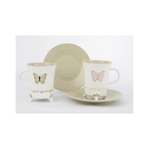 Wing 2li Çay Fincan Takımı 220ml-7842 Renkli
