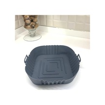 Renkli Isıya Dayanıklı Yıkanılabilir Silikon Fırın Airfryer Kare Model Pişirme Matı 20 Cm 5250