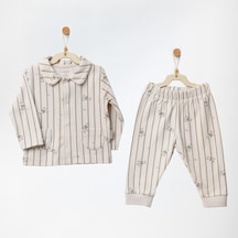 Andywawa Bebek Pijama Takımı - Andywawa - Bej - 6-9 Ay - Ac27283-bej-6-9 Ay
