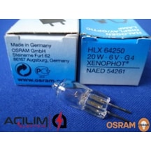 Osram Hlx 64250 6V 20W G4 Halojen Optik Projeksiyon Ampul