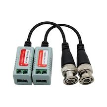 Video Balun Çift BNC Pasif Sinyal Alıcı-Vericileri HD-CVI/TVI/AHD