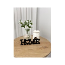 Home Dekoratif Yazı, Ev Süsü, Masa Üstü Dekor, Dekoratif Ev Aksesuarı 22x6 Cm Siyah - 832790157