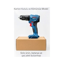 Gsb 185-lı Professional 18v Akülü Darbeli Matkap - Solo Aküsüz Ve Şarj Aletsiz - Kömürsüz Brushless - Karton Kutulu