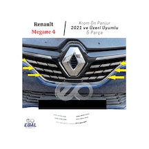 Ebal Otomotiv Renault Megane 4 Krom Ön Panjur 5 parça 2021 ve üzeri P.Çelik