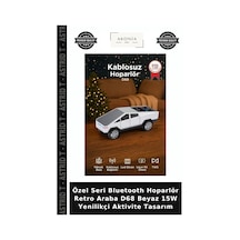 Özel Seri Bluetooth Hoparlör Retro Araba D68 Beyaz 15w Yenilikçi Aktivite Tasarım