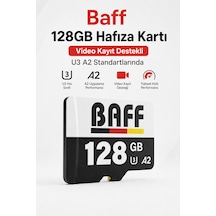 Baff 128 Gb Micro Sd Kart U3 A2 4k Ultra Hd Destekli Yüksek Hızlı Hafıza Kartı Güvenlik Kamerası & Araç Kamerası Uyumlu